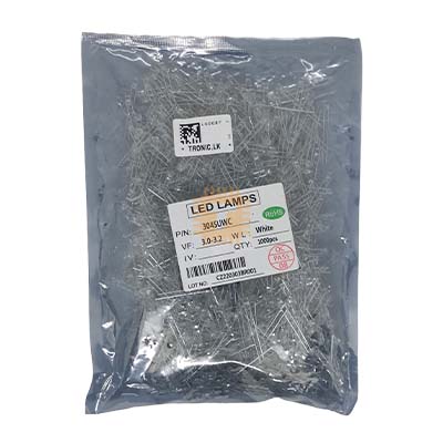 LED Bulb (Water Clear) 5mm 3V 20mA - Image 4